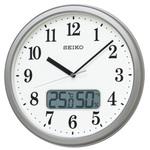 丸形電波掛時計(温度・湿度表示付き) セイコー(SEIKO)