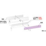 510-76-25 ユニット什器用TOPアクリルパラペット 看板無 中日販売