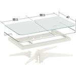505-91 シルキー色パン什器用EC1本柱エンド用アクリル棚セット 中日販売