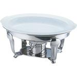 15 1/2インチ UK小判チューフィング用陶器フードパン(ツバ付) 三宝産業