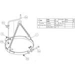 ドラム缶つりクランプ(300S)1.0t用部品 日本クランプ(JAPAN CLAMP