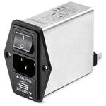 Schaffner IECフィルタ オス IEC規格 C14 パネルマウント SCHAFFNER