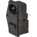 4304.6092 Schurter IECコネクタ C14 オス パネルマウント SCHURTER