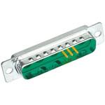 ハイブリッドD-subコネクタ(はんだ端子) Harting， オス， 10 (信号)、3 (電源 / 同軸)極 ハーティング