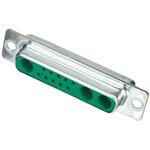 ハイブリッドD-subコネクタ(はんだ端子) Harting， メス， 4 (電源 / 同軸)、5 (信号)極 ハーティング