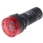 パイロットライト完全ユニット(サウンダ付き) RS PRO LED灯 LEDtecシリーズ 赤 丸型 RS PRO
