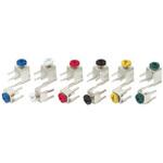 Mar-90 モジュラーコネクタ Keystone 黒 ライトアングル 22→14 AWG KEYSTONE