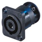 RSNL4MP-ST ラウドスピーカーコネクタ Neutrik 4極 オス ストレート パネルマウント NEUTRIK