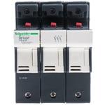 レール取り付けヒューズホルダ Schneider Electric 50A， 690V シュナイダーエレクトリック