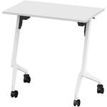折りたたみテーブル スレント 棚付 リフトロックキャスター＜配送時