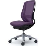 シルフィー 肘なし 背メッシュ ハイ ブラックボディ ハンガー無 ランバー有 アルミ脚 オカムラ(岡村製作所)