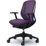 シルフィー 固定肘 背メッシュ ロー ブラックボディ ハンガー無 ランバー無 樹脂脚 オカムラ(岡村製作所)