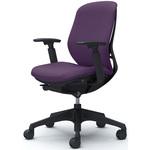 シルフィー 可動肘 背クッション ロー ブラックボディ ハンガー無 ランバー無 樹脂脚 オカムラ(岡村製作所)