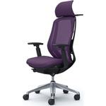 シルフィー 可動肘 背メッシュEXハイ ブラックボディ ハンガー有 ランバー有 アルミ脚 オカムラ(岡村製作所)