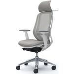 C68BBZ FMR3 シルフィー可動肘 背メッシュEXハイ ホワイトボディ ハンガー有 ランバー有 アルミ脚 オカムラ(岡村製作所)