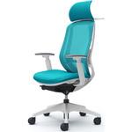 シルフィー可動肘 背メッシュEXハイ ホワイトボディ ハンガー有 ランバー有 樹脂脚 オカムラ(岡村製作所)