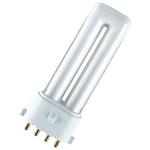 DULUX-S/E-7W/840 コンパクトランプ 消費電力7W 電圧100V 色温度4000K 寿命10000h 定格光束400Lm RA80 口金2G17 OSRAM