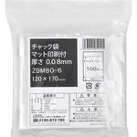 チャック袋マット印刷付 0.08mm厚 伊藤忠リーテイルリンク