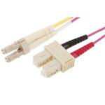 Patchcord Multi Duplex LC-SC Violet RS PRO