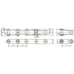 ステンレスホローピンバイピッチチェーン(SS仕様) 椿本チエイン