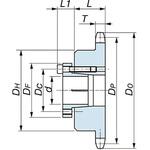 バイピッチチェーン用ロックスプロケット RF2040 椿本チエイン