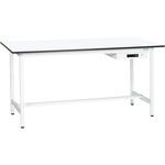 軽量作業台(KADタイプ/耐荷重180kg/メラミン天板/H900/引出付/固定式) サカエ