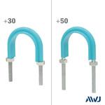 ELフラットUボルト足長 PE管 AWJ