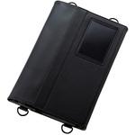 TB-Q5010PLFBK ARROWS Tab Q5010対応 ソフトレザーケース 手帳型 ショルダーベルト付 キーボード対応 ブラック エレコム