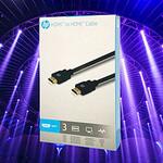 HP001GBBLK3EU 3.0m HDMIケーブル ヒューレットパッカード ブラック HP001GBBLK3EU [3m /HDMI⇔HDMI /スタンダードタイプ /イーサネット対応] RM