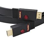 FLV015 FLV-015 HDMIケーブル AIM ブラック [1.5m /HDMI⇔HDMI /フラットタイプ /イーサネット対応] エイム電子