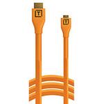 H2D15ORG H2D15-ORG 4.6m テザープロ HDMI マイクロ to HDMI 2.0  オレンジ [HDMI⇔MicroHDMI /スタンダードタイプ /イーサネット対応] Tether Tools
