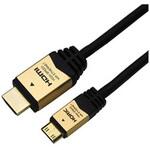 2.0m 3D映像・イーサネット対応 Ver1.4HDMIケーブル(HDMI⇔ミニHDMI) HDM20-021MNG ホーリック