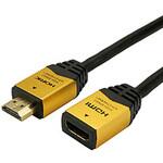 HDFM15168GD HDFM15-168GD 1.5m ハイスピードHDMI延長ケーブル タイプAメス-タイプAオス  ゴールド [1.5m /HDMI⇔HDMI /スタンダードタイプ] ホーリック
