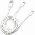 UKJ-TWTC1M WH 保護キャップ付きUSB Type-Cツインケーブル1m WH エアージェイ