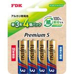 LR6PS(4SB) アルカリ乾電池 単3形 1.5V LR6PS Premium S/4個サスティナパック FDK