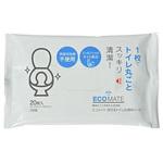 流せるトイレお掃除シート 100%天然由来成分 エコメイト(ECOMATE)