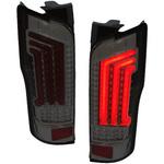 J189SM NV350 キャラバン ファイバーフルLEDテールV2 シーケンシャルウインカータイプ スモーク クリスタルアイ