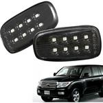 D072BS 200系 ランドクルーザー 流れるウインカー シーケンシャル LEDサイドマーカー ブラックスモーク クリスタルアイ