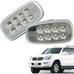 120系 ランクルプラド 流れるウインカー シーケンシャル LEDサイドマーカー クリアー クリスタルアイ