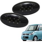 D074BS 流れるウインカータイプ スズキ車用 シーケンシャルウインカー LEDサイドマーカー パレット(MK21S) スモーク クリスタルアイ