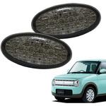 D074SM 流れるウインカータイプ スズキ車用 シーケンシャルウインカー LEDサイドマーカー ラパン(HE22S/HE33S ) スモーク クリスタルアイ