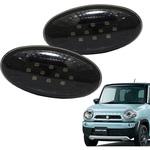 D074BS 流れるウインカータイプ スズキ車用 シーケンシャルウインカー LEDサイドマーカー ハスラー(MR31S/MR41S) スモーク クリスタルアイ