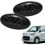 D074BS 流れるウインカータイプ スズキ車用 シーケンシャルウインカー LEDサイドマーカー ワゴンRスティングレー(MH23/MH34) 対応 スモーク クリスタルアイ