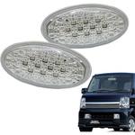 D074CL 流れるウインカータイプ スズキ車用 シーケンシャルウインカー LEDサイドマーカー エブリイ ワゴン(DA64) クリアー クリスタルアイ