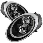 S163BK 【オートジュエリー】 ポルシェ997/911 2005y～2009y用 991スタイル ファイバーLEDリングヘッドライト(ブラック) オートジュエリー