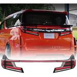 J264BK 30系ヴェルファイア/アルファード 後期用 クリスタルアイ ファイバーフルLEDテール ブラック クリスタルアイ