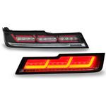 J254BK ハイゼットカーゴ/アトレーワゴン ファイバーLEDテール 流れるシーケンシャルウインカー ブラック クリスタルアイ