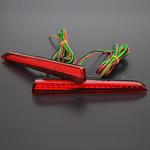 J064RR L375S/L385S ダイハツ タント/タントカスタム  LEDリフレクター レッド クリスタルアイ
