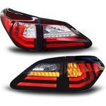 S215DR 10系 レクサスRX ファイバーLEDテールV2(RX270/350/450h) 現行ルック 流れるウインカータイプ クリスタルアイ