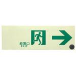 中輝度蓄光通路誘導標識(テープ付) エスコ
